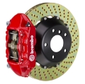 Picture of Brembo 03-09 Range Rover Rear GT BBK 4 Piston Cast 380x28 2pc Rotor Drilled-Red