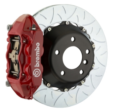 Picture of Brembo 03-09 E55 AMG Rear GT BBK 4 Piston Cast 380x28 2pc Rotor Slotted Type3-Red