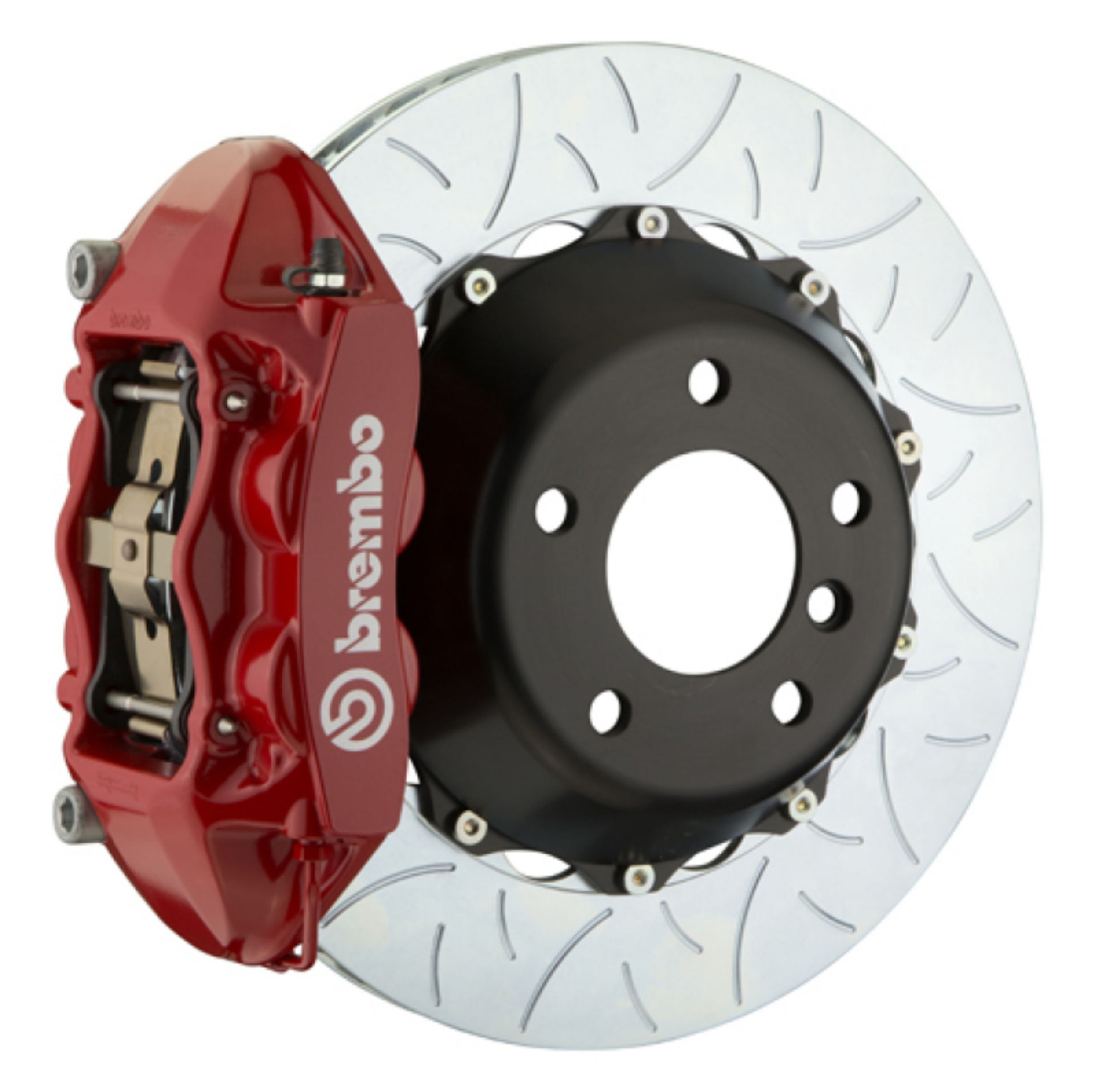 Picture of Brembo 03-16 Phantom Sedan-Coupe Rear GT BBK 4 Piston Cast 380x28 2pc Rotor Slotted Type3-Red