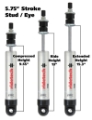 Picture of Ridetech HQ Series Shock Absorber Single Adjustable 5-75in Stroke Eye-Stud Mounting 9-55in x 15-3in