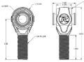 Picture of Ridetech R-Joint Rod End with 3-4in-16 Right Hand Thread