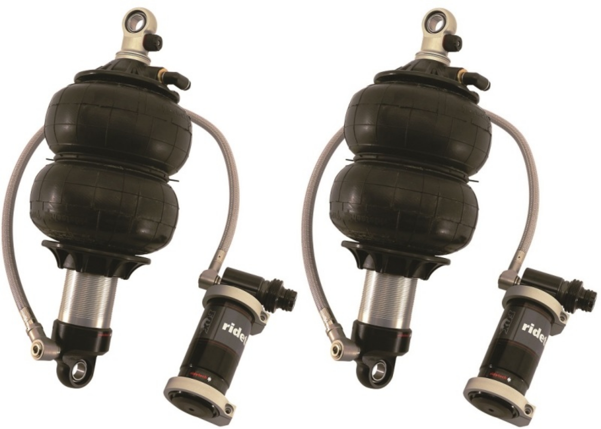 Picture of Ridetech TQ Series ShockWaves 4-1in Travel 6-5in dia Double Convoluted -625in-2in Stud