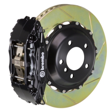 Picture of Brembo 99-05 S2000 Front GT BBK 6 Piston Cast 355x32 2pc Rotor Slotted Type-1-Black