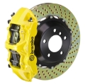 Picture of Brembo 97-04 Corvette C5 Front GT BBK 6 Piston Cast 355x32 2pc Rotor Drilled- Yellow