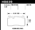 Picture of Hawk 2017 Acura NSX DTC-60 Race Rear Brake Pads