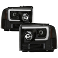 Picture of Spyder 05-07 Ford F250-350-450 Super Duty Projector LED Black PRO-YD-FS05V2PL-BK