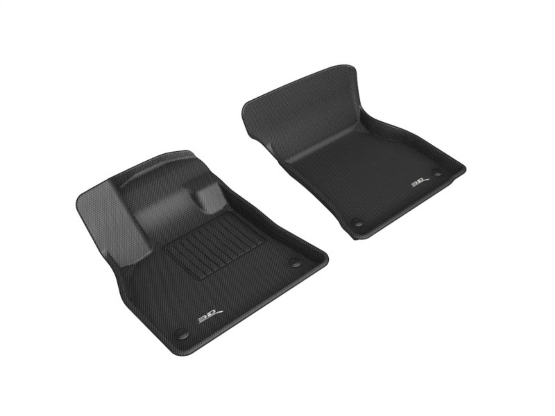 Picture of 3D MAXpider 19-21 Audi E-Tron Kagu 1st Row Floormats - Black