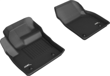 Picture of 3D MAXpider 18-20 Jaguar E-Pace Kagu 1st Row Floormats - Black