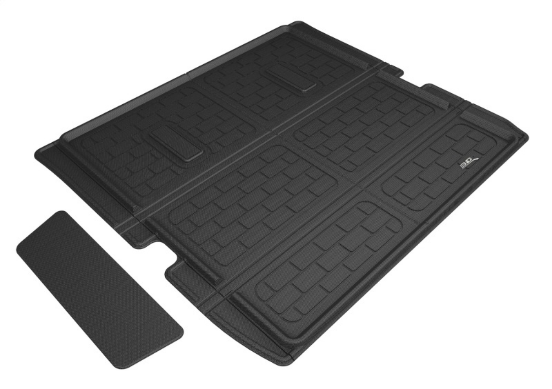 Picture of 3D MAXpider 17-20 Land Rover Discovery Kagu Behind 2nd Row Cross Fold Cargo Liner - Black