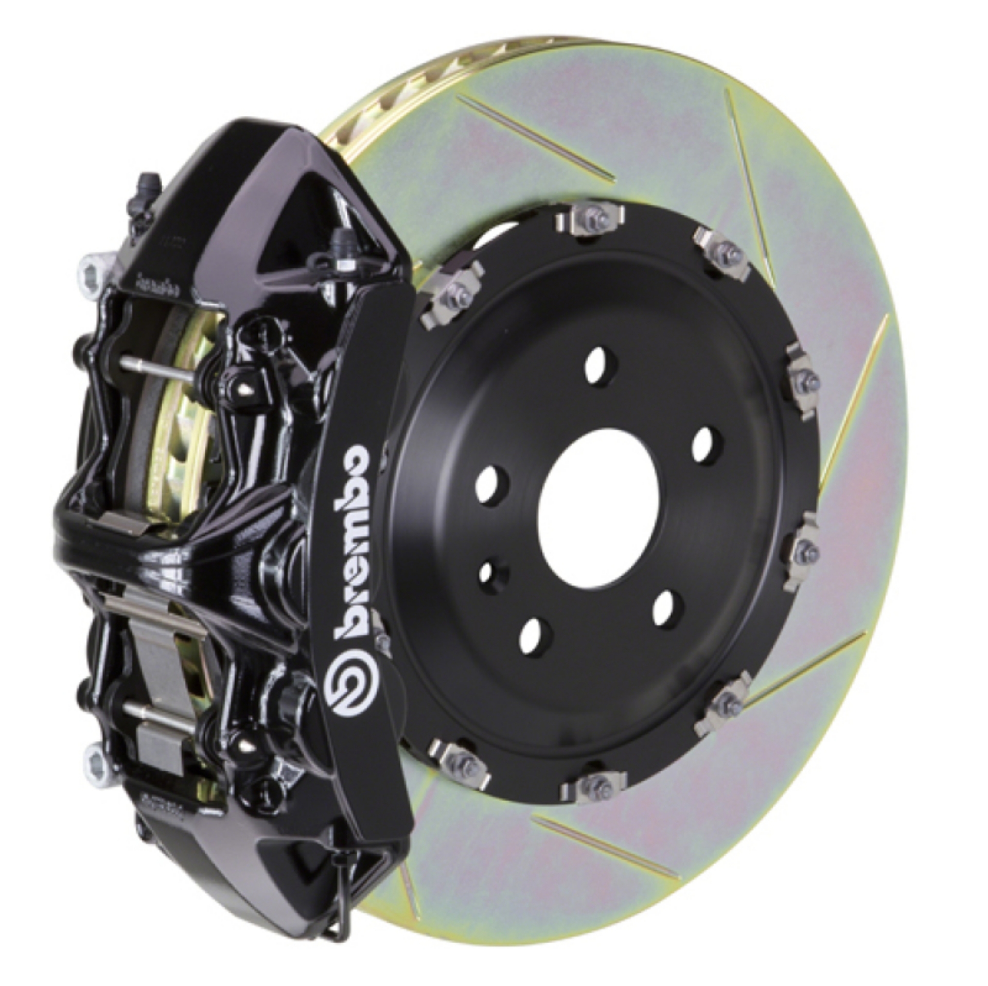 Picture of Brembo 04-08 S4 B6-B7 Front GT BBK 6 Piston Cast 365x34 2pc Rotor Slotted Type-1-Black