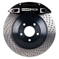 Picture of StopTech 09 Dodge Challenger R-T 350 Rear 1PC Touring BBK w- Black ST-40 Caliper Drilled Rotors