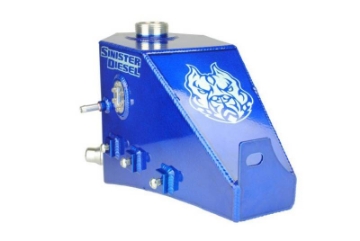 Picture of Sinister Diesel 08-10 Ford 6-4L Degas Bottle - Blue