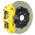 Picture of Brembo 05-07 Quattroporte Front GT BBK 6 Piston Cast 380x34 2pc Rotor Drilled-Yellow