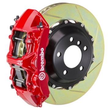 Picture of Brembo 97-04 Corvette C5 Front GT BBK 6 Piston Cast 380x32 2pc Rotor Slotted Type-1-Red