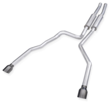 Picture of Stainless Works 2021 Ram TRX 6-2L Legend Catback w- Black Chrome Tips