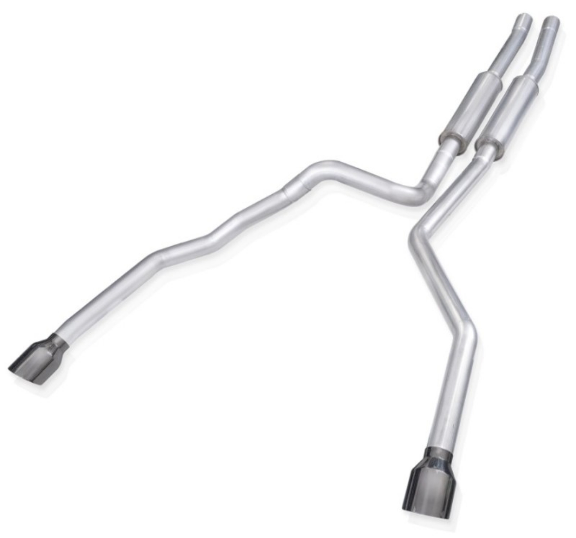 Picture of Stainless Works 2021 Ram TRX 6-2L Redline Catback w- Black Chrome Tips