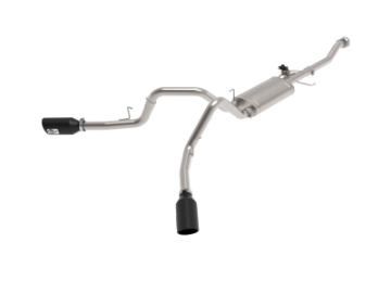 Picture of aFe Gemini XV 3in 304 SS Cat-Back Exhaust 2021 Ford F-150 V6 2-7L-3-5L tt-V8 5-0L w- CO Black Tips