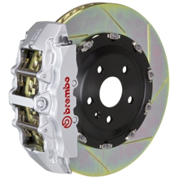 Picture of Brembo 03-10 Viper SRT-10 Front GT BBK 6 Piston Cast 380x34 2pc Rotor Slotted Type-1-Silver