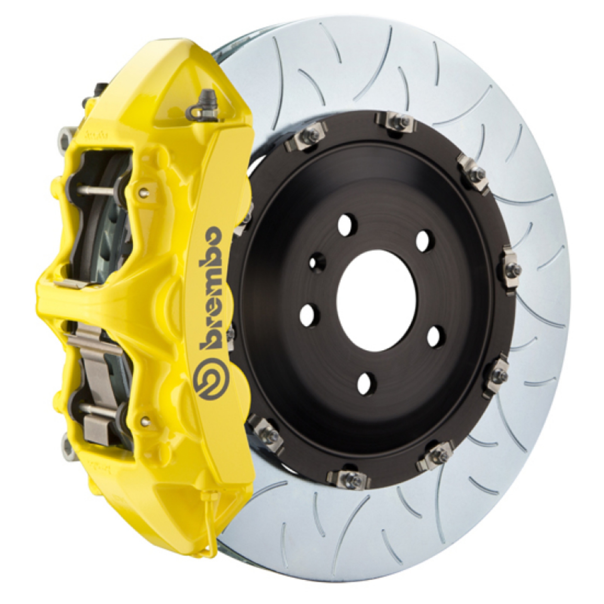 Picture of Brembo 03-10 Viper SRT-10 Front GT BBK 6 Piston Cast 380x34 2pc Rotor Slotted Type-3- Yellow