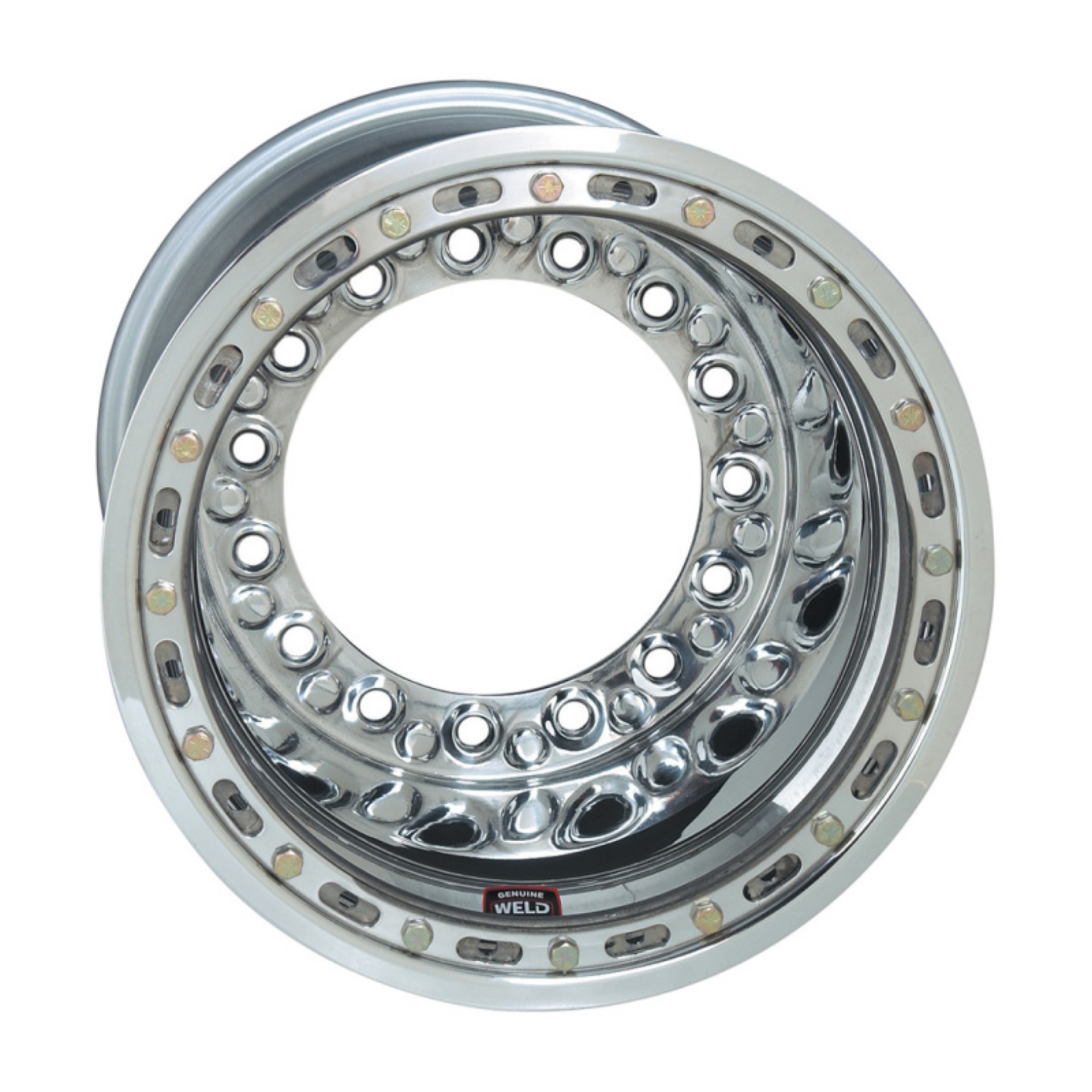 Picture of Weld Wide 5 XL Direct Mount 15x14 - 5x10-25 BP - 6in- BS Polished Assembly - Outer Beadlock