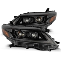Picture of AlphaRex 11-21 Toyota Sienna PRO-Series Proj Headlights Plank Style Alpha Black w-Seq Signal-DRL