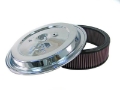Picture of K&N Replacement Air Filter w- Chrome Top - W-E-1500 K&N Logo