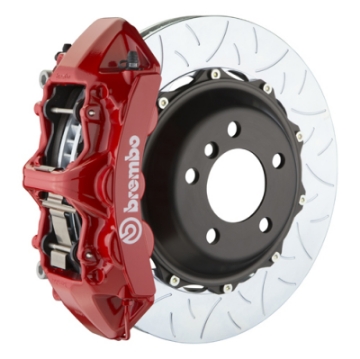 Picture of Brembo 03-07 H2 Rear GT BBK 4 Piston Cast 2pc 380x32 2pc Rotor Slotted Type-3-Red