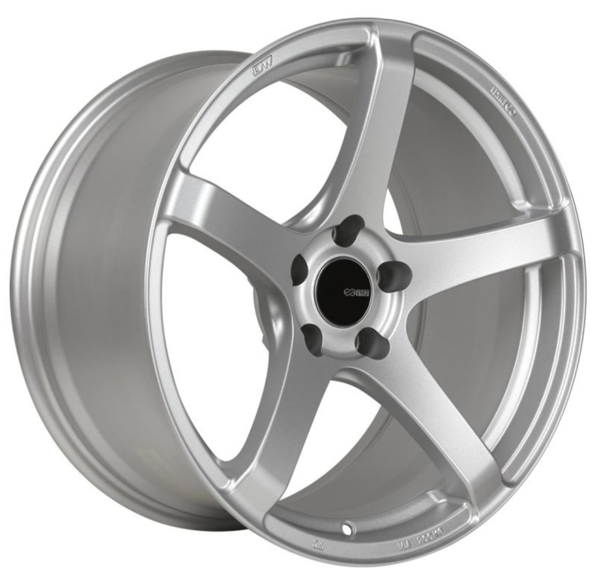 Picture of Enkei Kojin 18x8 42mm Offset 5x120 Bolt Pattern 72-6mm Bore Dia Silver Wheel