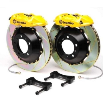 Picture of Brembo 05-06 GT Front GT BBK 6 Piston Cast 390x35 2pc Rotor Slotted Type-5- Fluo- Yellow