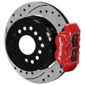 Picture of Wilwood Ford Explorer 8-8in Rear Axle Dynalite Disc Brake Kit 12-19in Drill-Slot Rotor Red Caliper