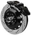 Picture of Wilwood 70-81 FBody-75-79 A&XBody AERO6 Frt BBK 14in D-S Rtr Blk Calipers Use w- Pro Drop Spindle