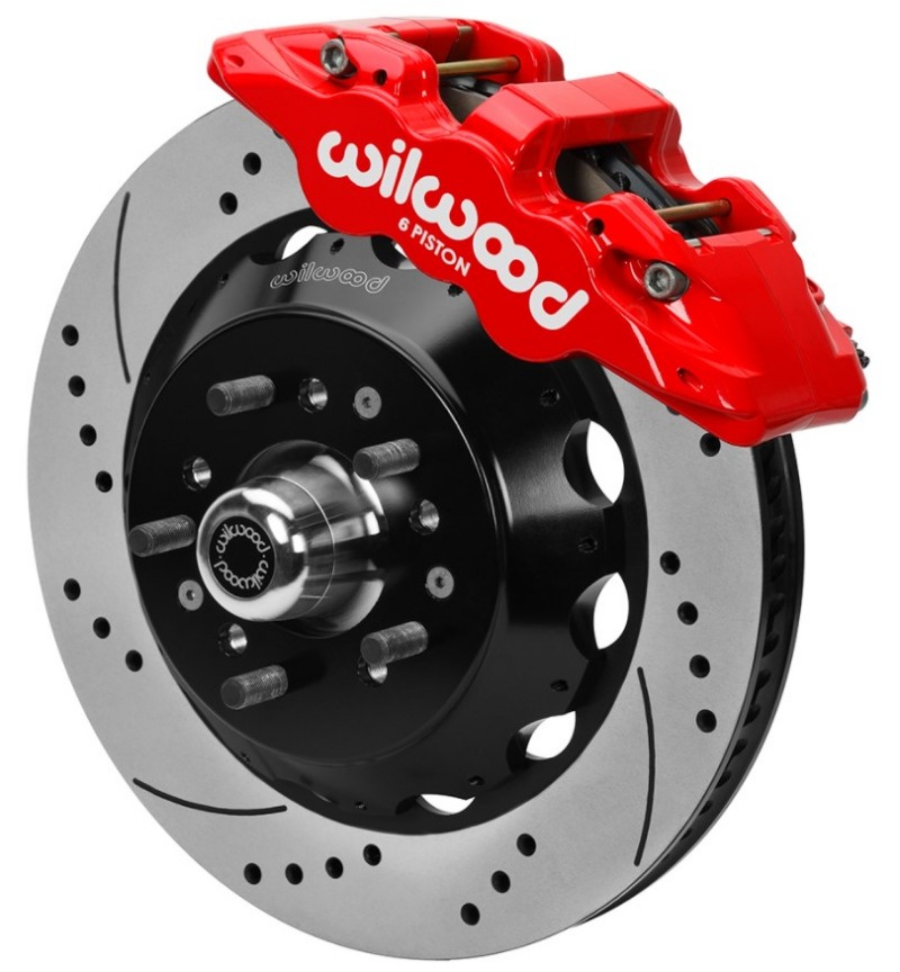 Picture of Wilwood 70-81 FBody-75-79 A&XBody AERO6 Frt BBK 14in D-S Rtr Red Calipers Use w- Pro Drop Spindle