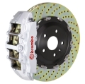 Picture of Brembo 04-10 A8 D3 Front GT BBK 8 Piston Cast 380x34 2pc Rotor Drilled-Silver