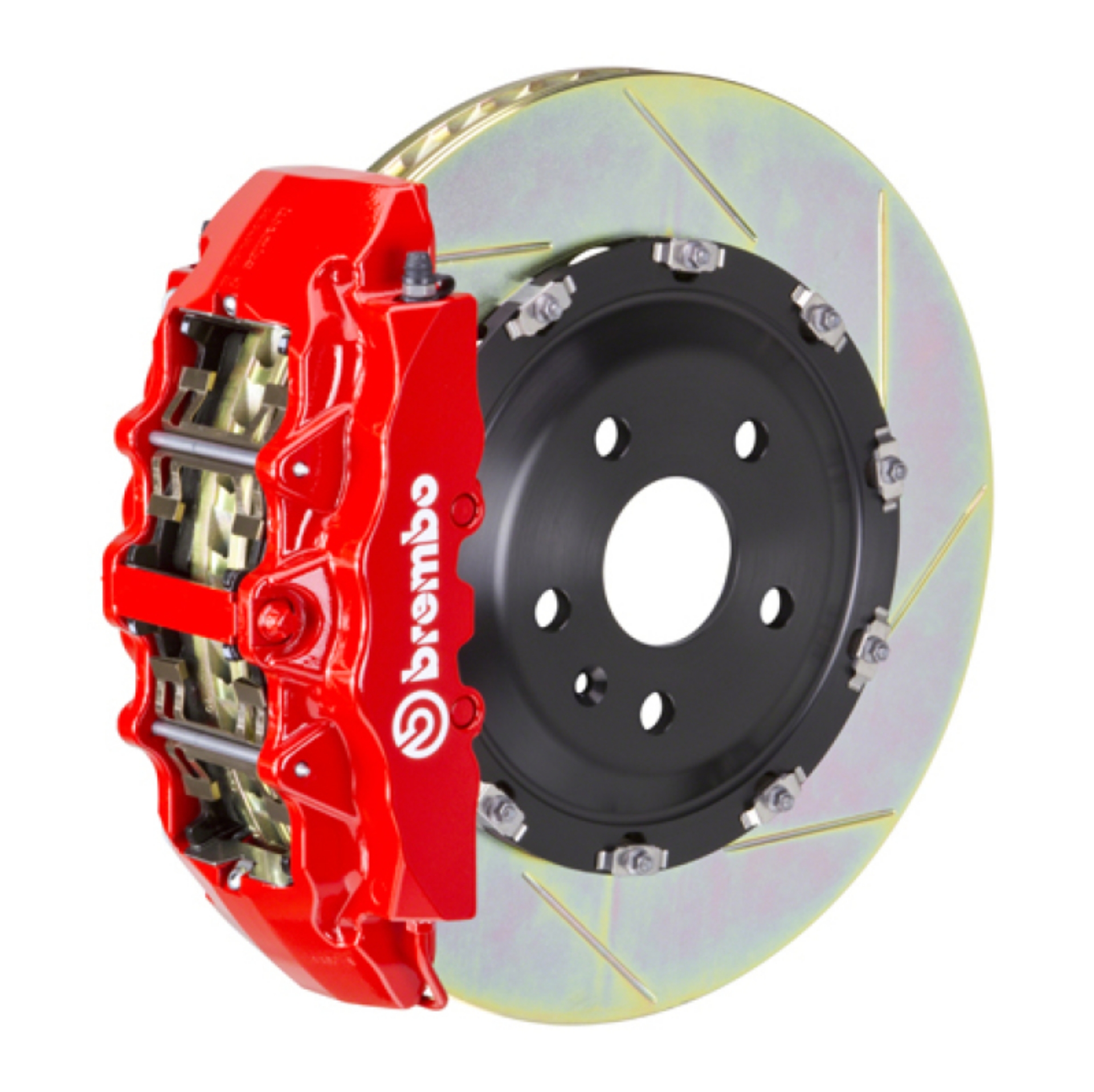 Picture of Brembo 03-08 SL55 AMG Front GT BBK 8 Piston Cast 380x34 2pc Rotor Slotted Type1-Red