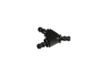 Picture of Fleece Performance Universal 3-8in Aluminum Y Barbed Fitting For -6 Pushlock Hose - Black Anodized
