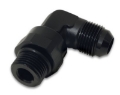 Picture of Vibrant -10AN Male Flare to Male -8 ORB Swivel 90 Degree Adapter - Anodized Black