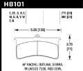 Picture of Hawk Blue 9012 Wilwood SL-AP Racing-Outlaw 20mm Race Brake Pads