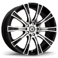 Picture of Konig Crown 17x7-5 5x105-114-3 ET40 Black Machine Face
