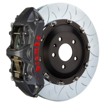 Picture of Brembo 03-07 Cayenne-S-Turbo Fr GTS BBK 6Pis Cast 405x34 2pc Rotor Slotted Type3-Black HA