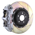 Picture of Brembo 03-13 Flying Spur Front GT BBK 6 Piston Cast 411x34 2pc Rotor Slotted Type1 -Silver