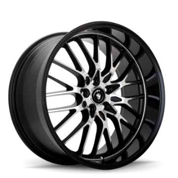 Picture of Konig Lace 18x8 5x100 ET35 Black-Machine Spoke