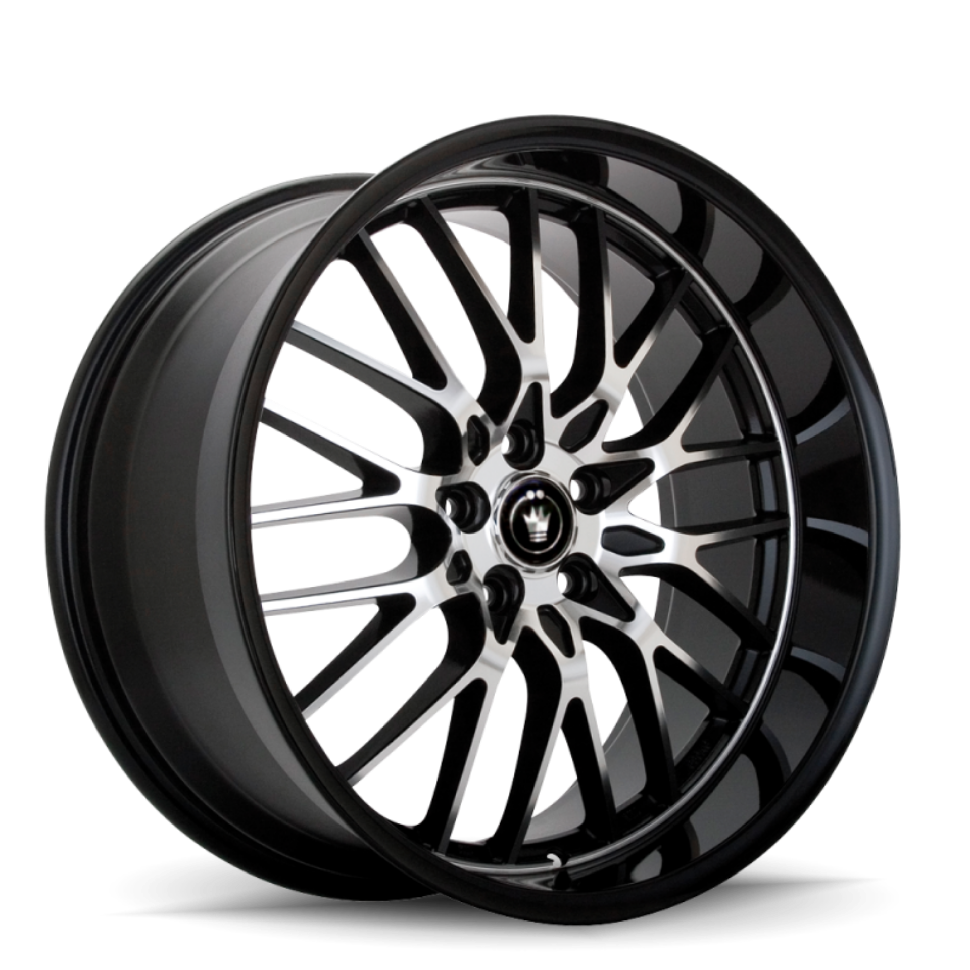 Picture of Konig Lace 17x8 5x112 ET45 Black-Machine Spoke