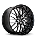 Picture of Konig Lace 17x8 5x114-3 ET45 Black-Machine Spoke