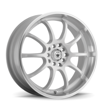Picture of Konig Lightning 16x7 8x100-114-3 ET40 White-Machine Lip