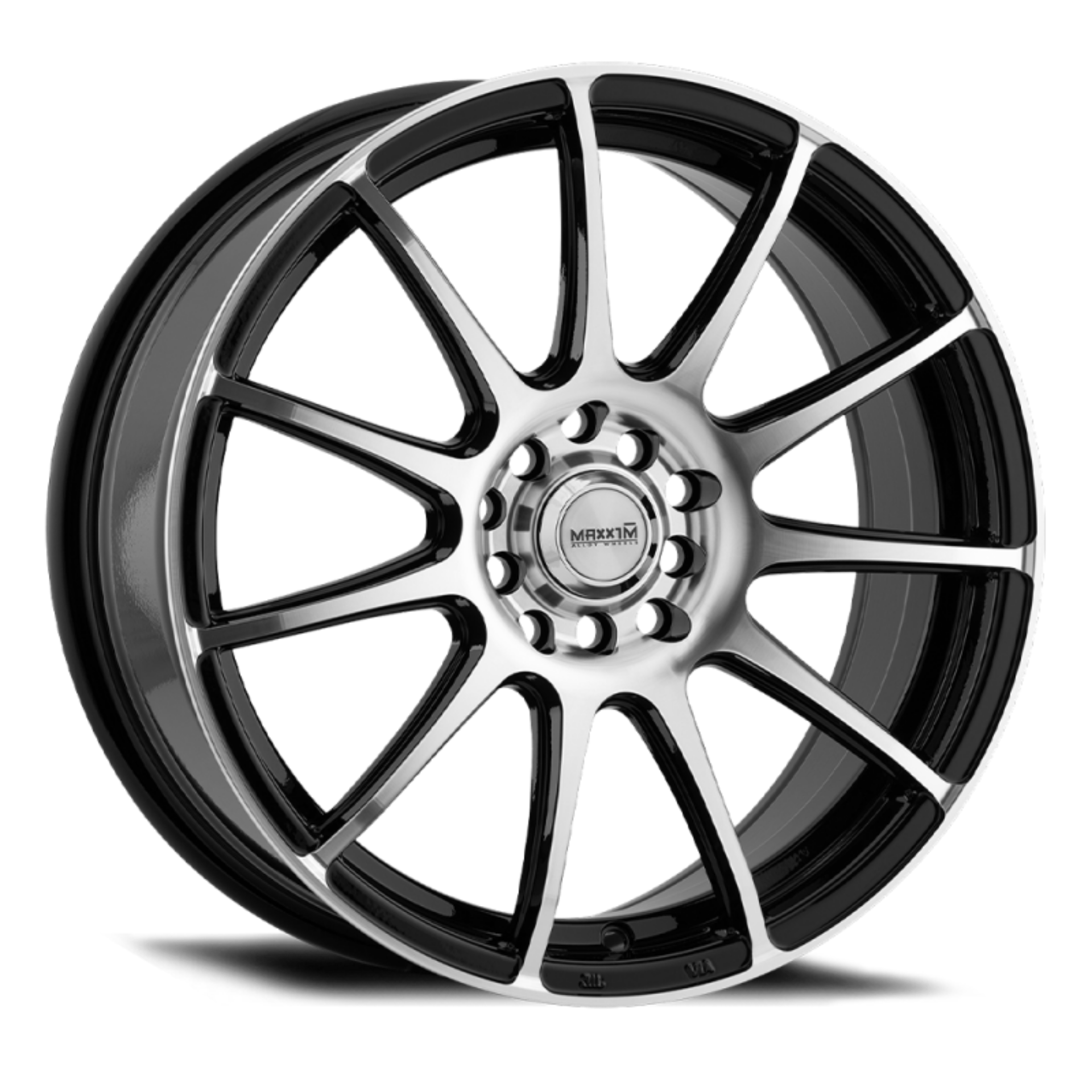 Picture of Maxxim Champ 17x7 8x100-108 ET40 Machined Face - Gloss Black