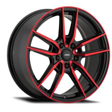 Picture of Konig Myth 18x8 5x112 ET43 Gloss Black w- Red Tinted Clearcoat