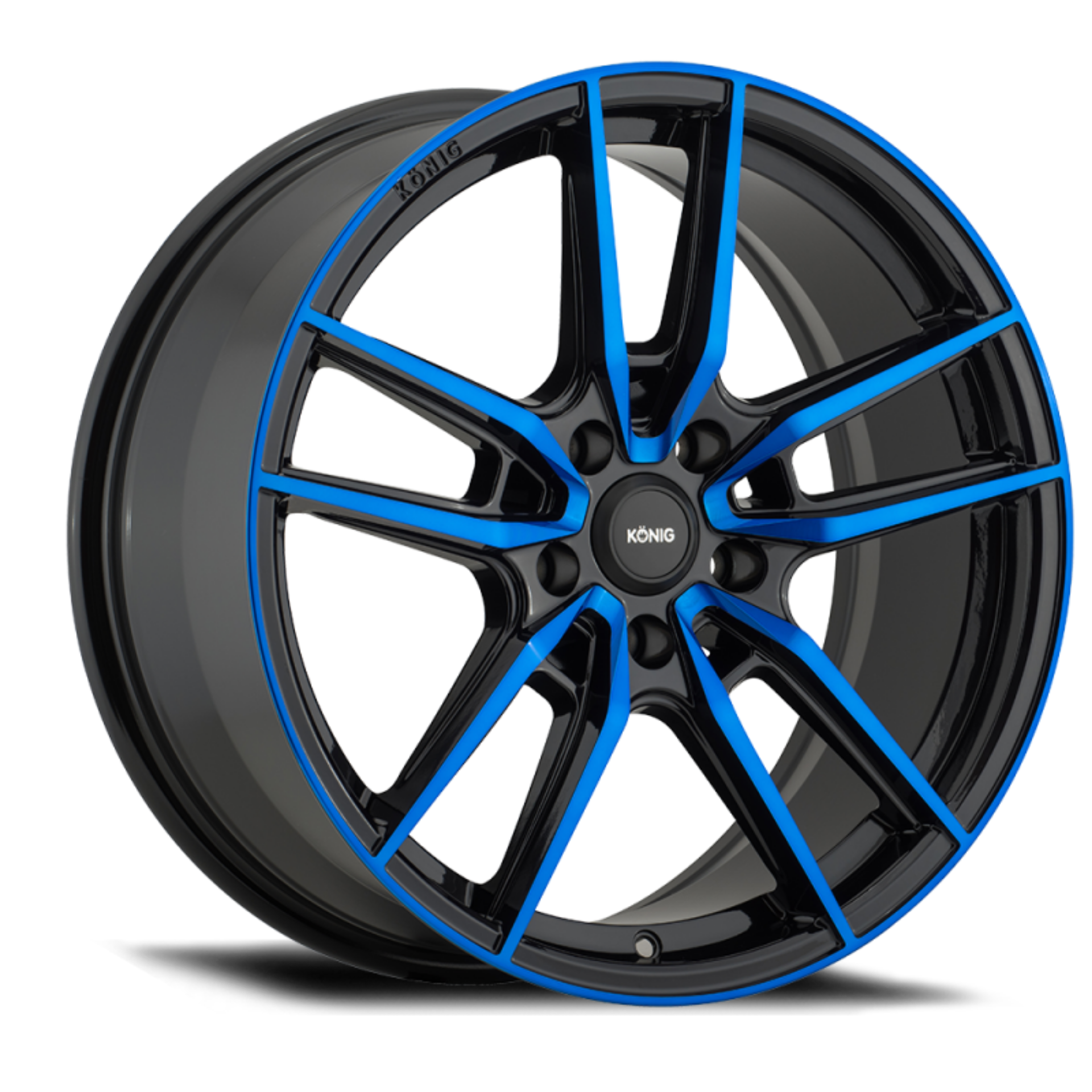 Picture of Konig Myth 17x8 5x100 ET43 Gloss Black w- Blue Tinted Clearcoat