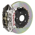 Picture of Brembo 99-05 S2000 Rear GTR BBK 4 Piston Billet328x28 2pc Rotor Slotted Type-1- Nickel Plated
