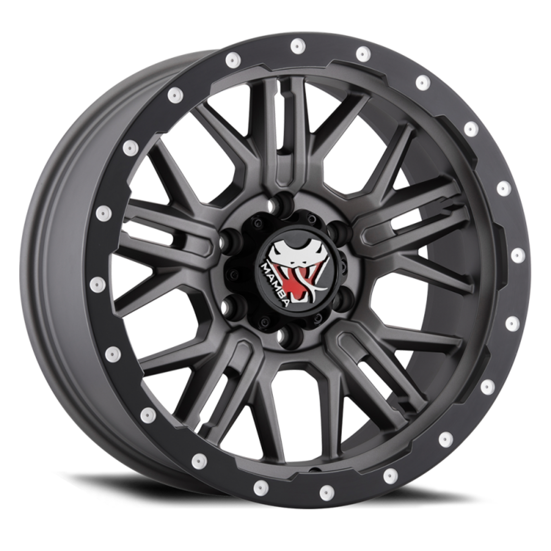 Picture of Mamba M25 20x9 5x150 ET12 Matte Grey w- Black Lip Edge