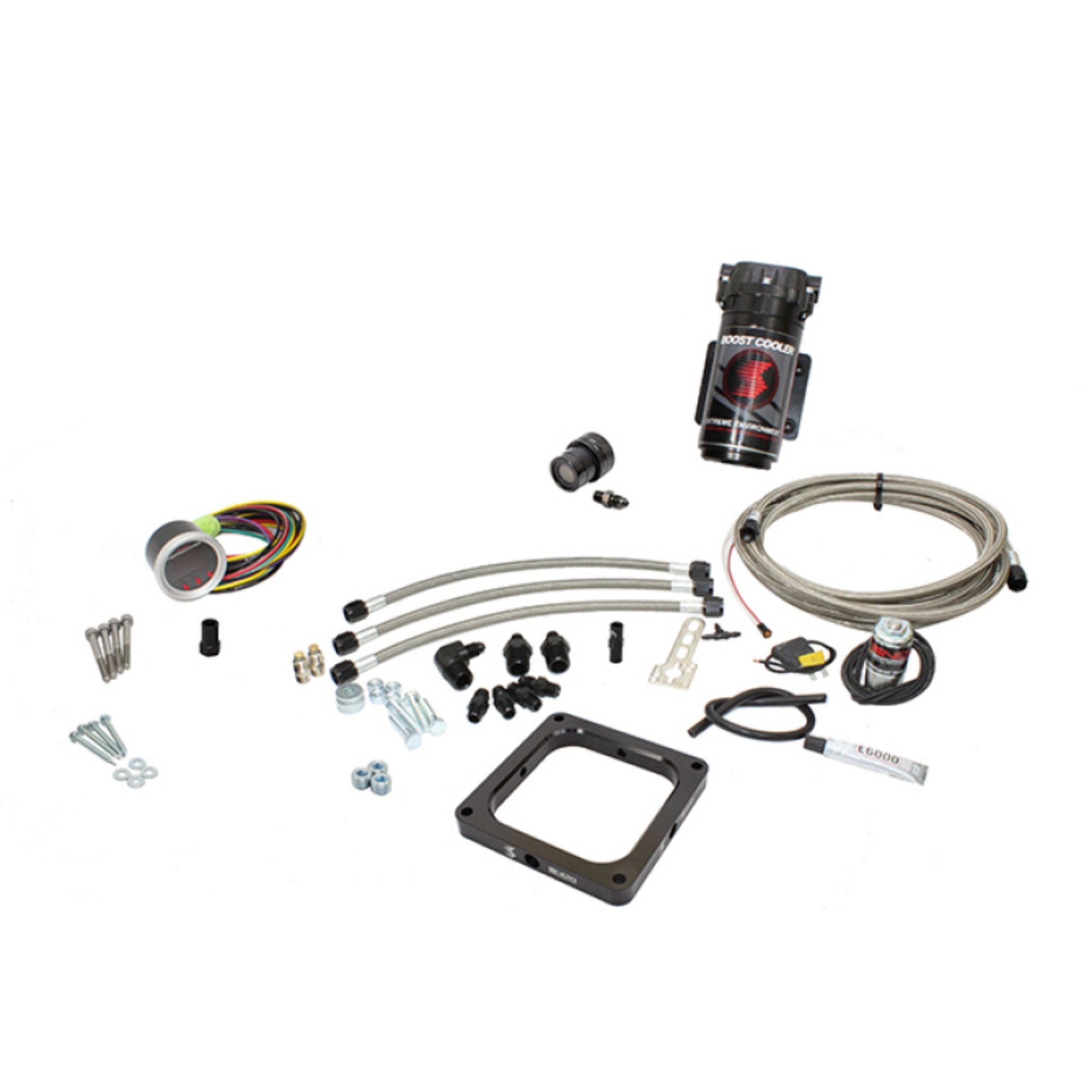 Picture of Snow Performance Water Injection Gas Carbureted 4500 Flange Stage 2 Progressive Vacuum Ref w-o Tank